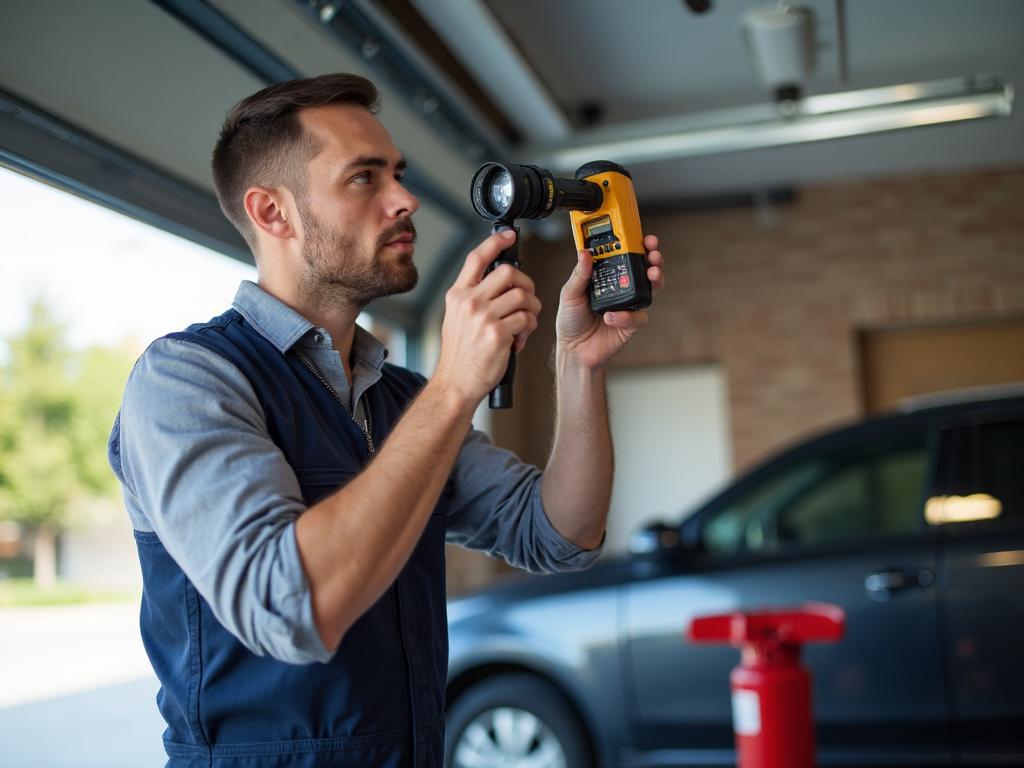 Richlands Garage Doors technician diagnosing sensor alignment